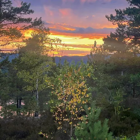Views Over The Nidelva River And Hills In Åmli